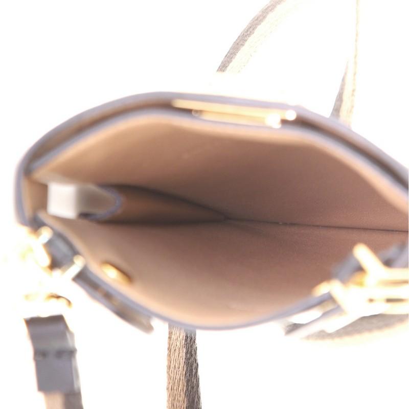 Black Fendi Peek-A-Phone Pouch Crossbody Leather