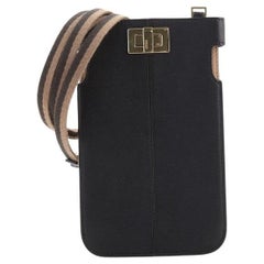 Fendi Peek-A-Phone Pouch Crossbody Leather