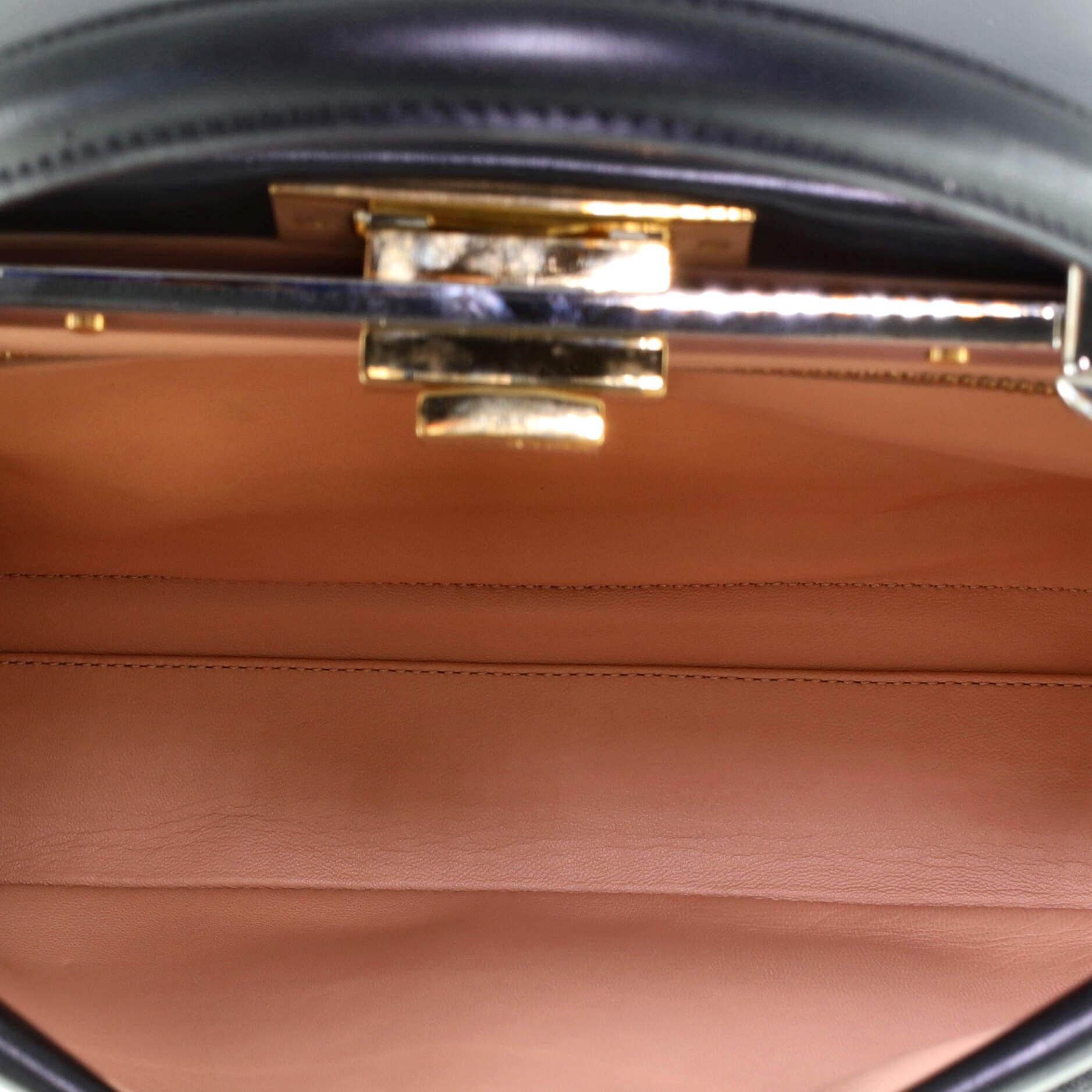 Fendi Peekaboo Tasche aus Nylon mit Perlen bestickt 1
