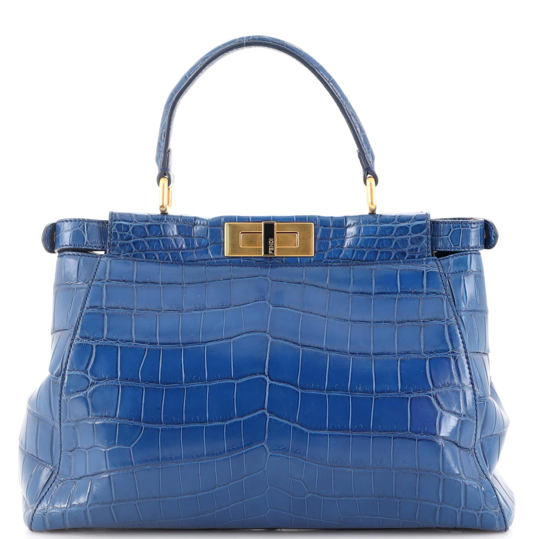 Women's or Men's Fendi Peekaboo Bag Crocodile Regular