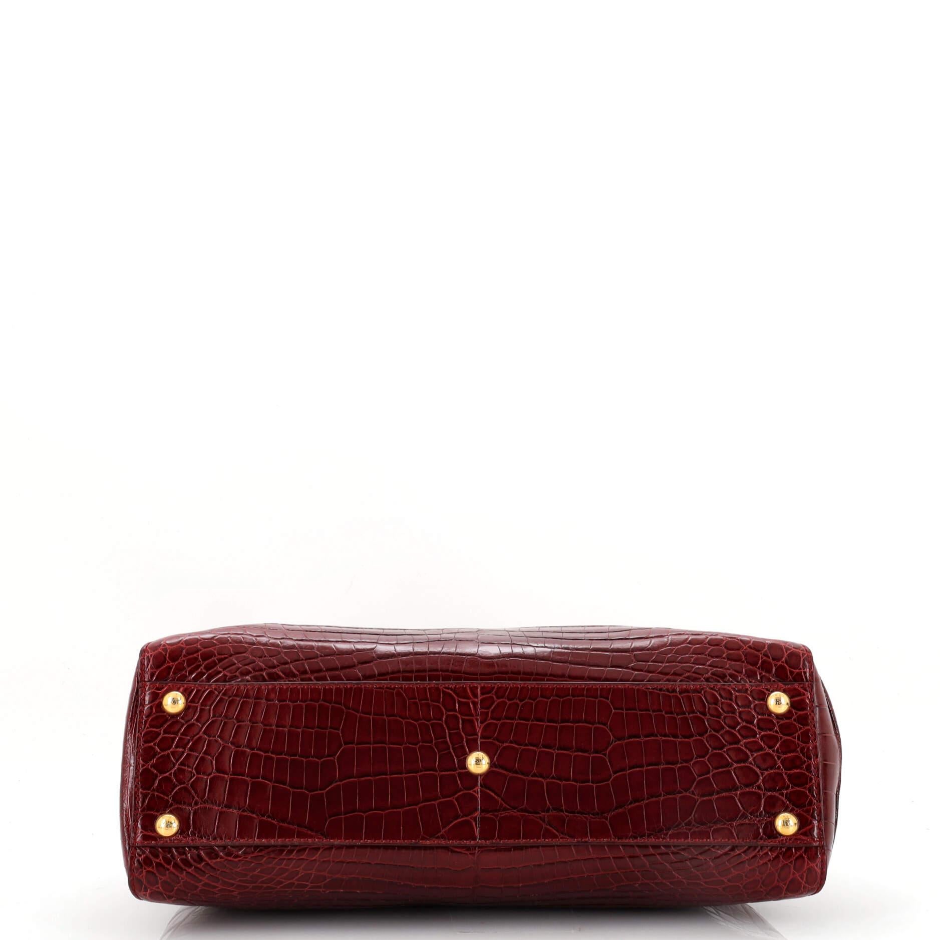 Fendi Peekaboo Bag Crocodile Regular 1