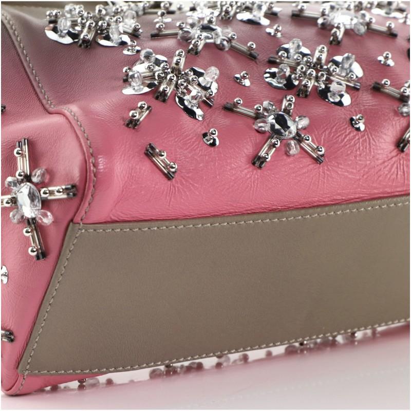 Fendi Peekaboo Bag Crystal Embellished Ombre Leather Mini 1