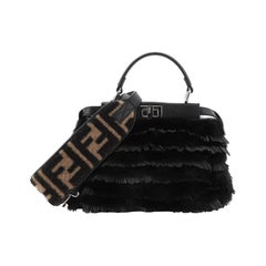 Fendi Peekaboo Bag Fringe Leather Mini
