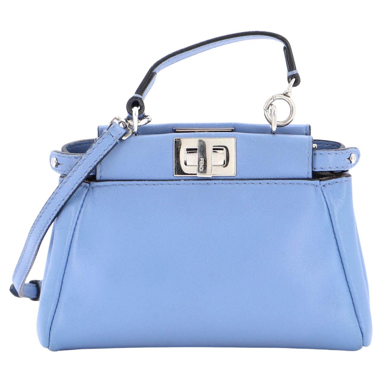 Fendi Peekaboo Bag Leather Micro For Sale at 1stDibs