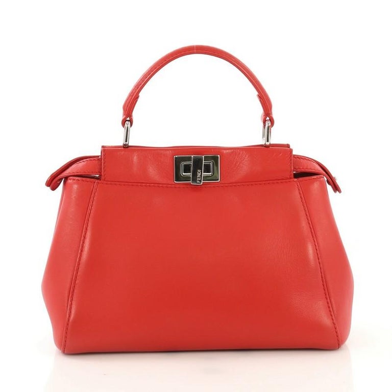 Fendi Peekaboo Mini Tote Bag