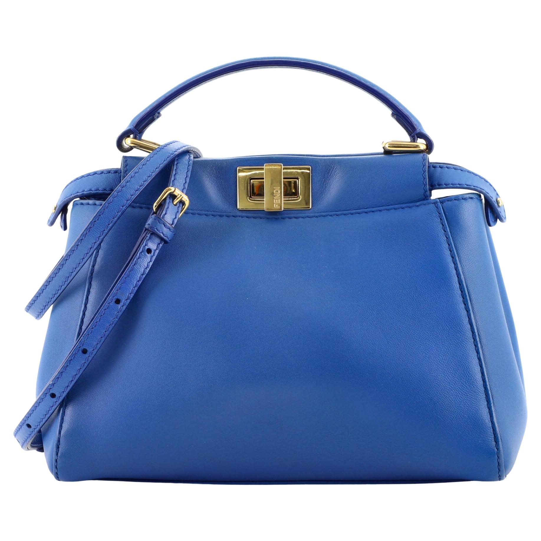 Fendi Peekaboo Bag Leather Mini at 1stDibs | fendi peekaboo mini blue