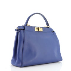 Fendi Peekaboo Bag Leather with Sequin Interior Regular