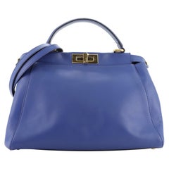 Fendi Peekaboo Bag Leather with Sequin Interior Regular