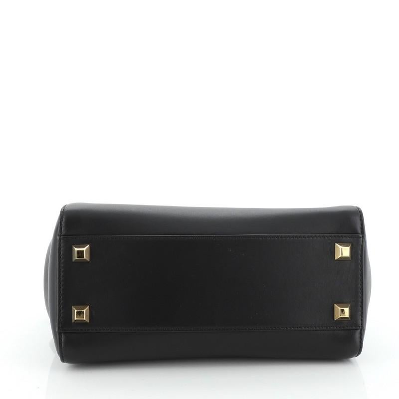 Fendi Peekaboo Bag Leather with Studded Detail Mini In Good Condition In NY, NY