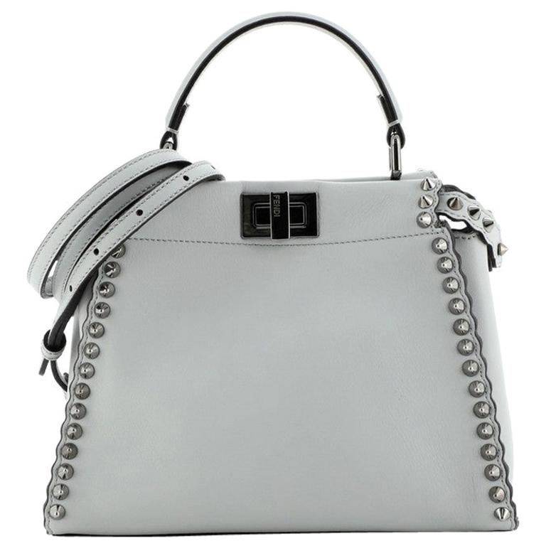 Fendi Peekaboo Bag Leather with Studded Detail Mini at 1stDibs | fendi ...