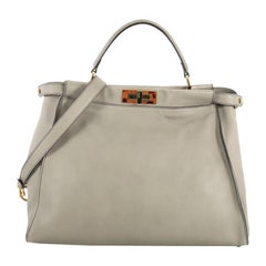 Fendi Peekaboo Bag Leather with Tortoise Detail Large