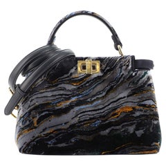 Fendi Peekaboo Bag Marbled Fabric Mini