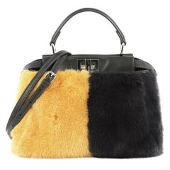 Fendi Peekaboo Bag Multicolor Fur Mini