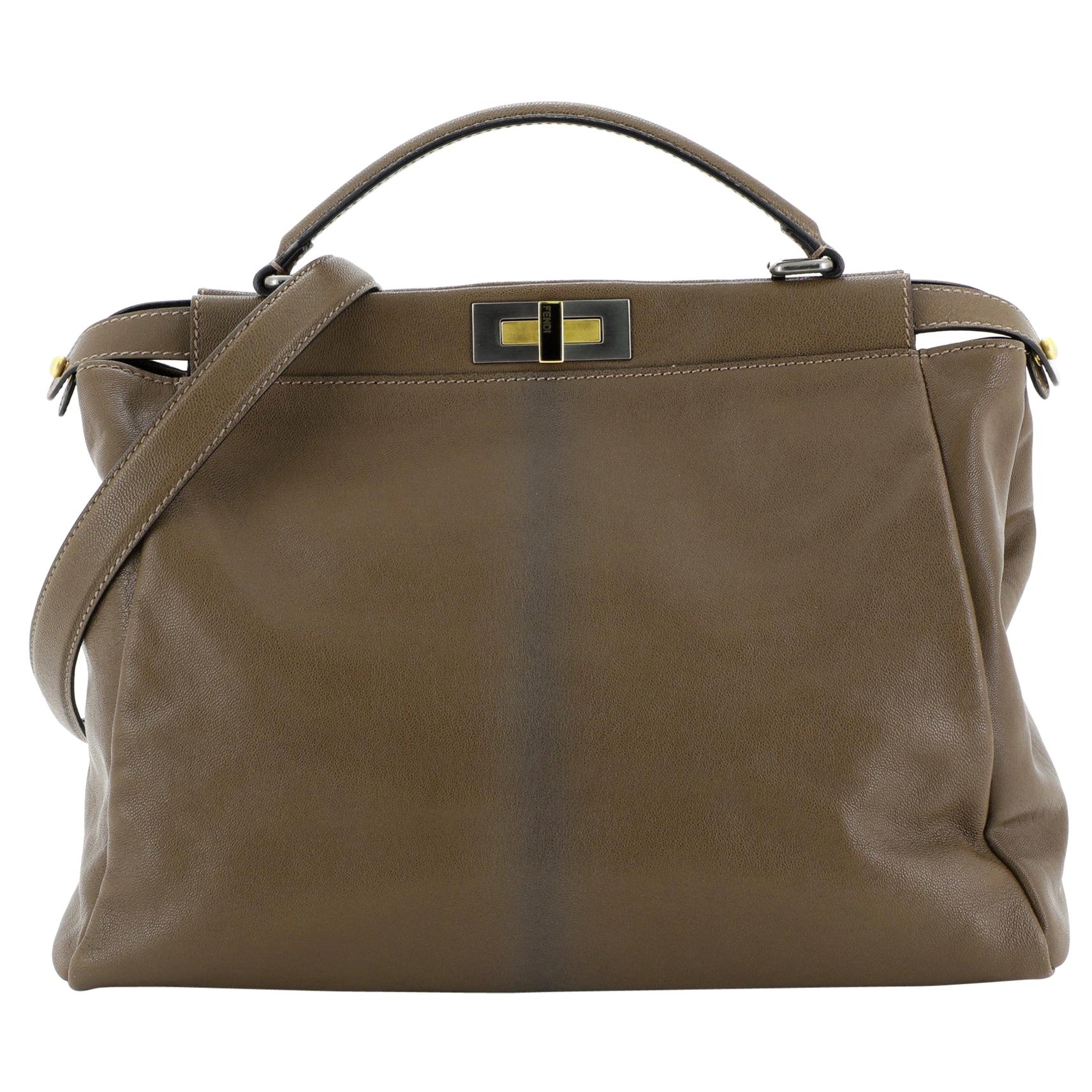 Fendi Peekaboo Bag Ombre Leather Large