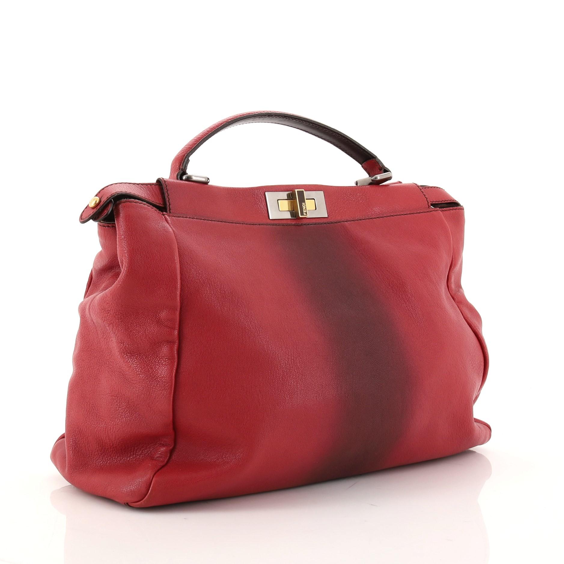 ombre leather bag