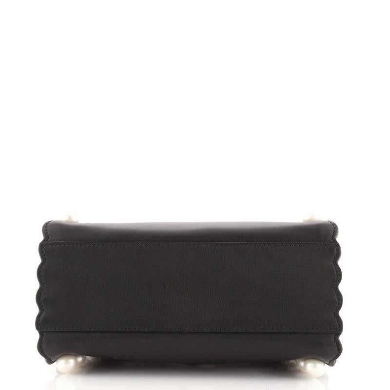 Fendi Peekaboo Tasche aus Leder mit Perlenverzierung Mini für Damen oder Herren