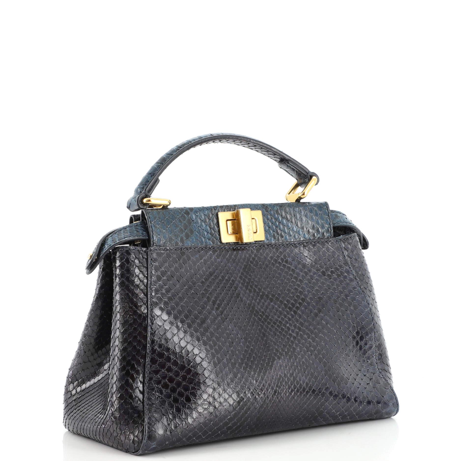 fendi peekaboo snakeskin