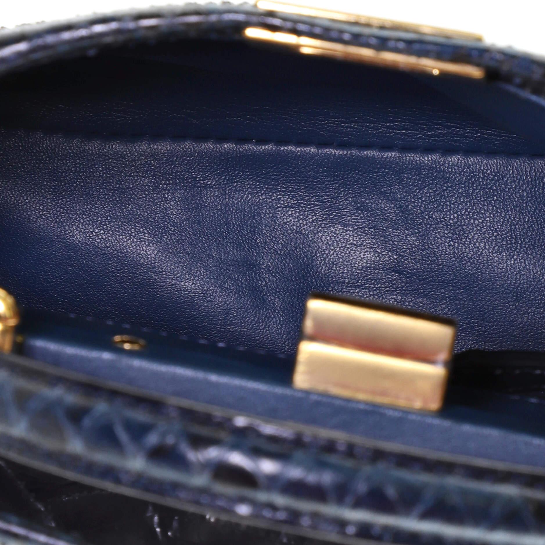 Fendi Peekaboo Bag Python Mini In Good Condition In NY, NY