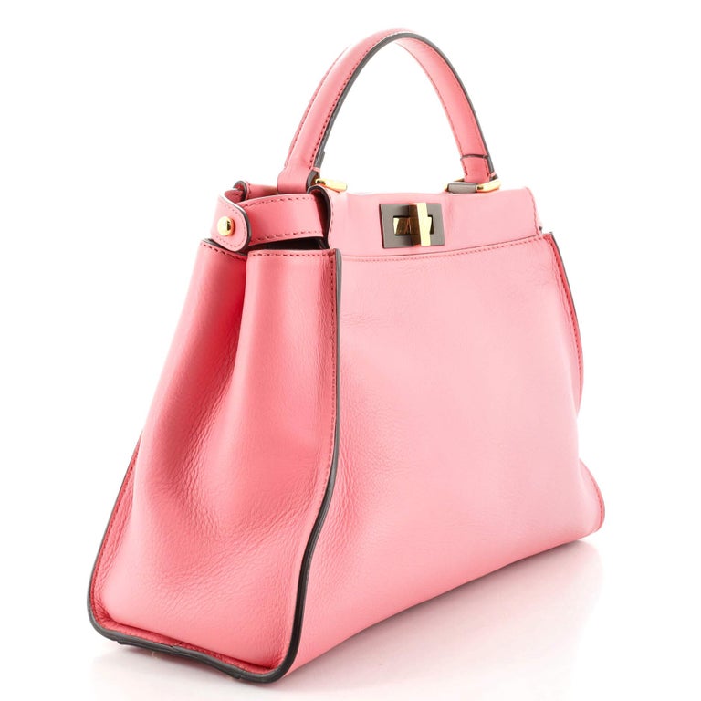Fendi Peekaboo Bag Rigid Leather Regular at 1stDibs