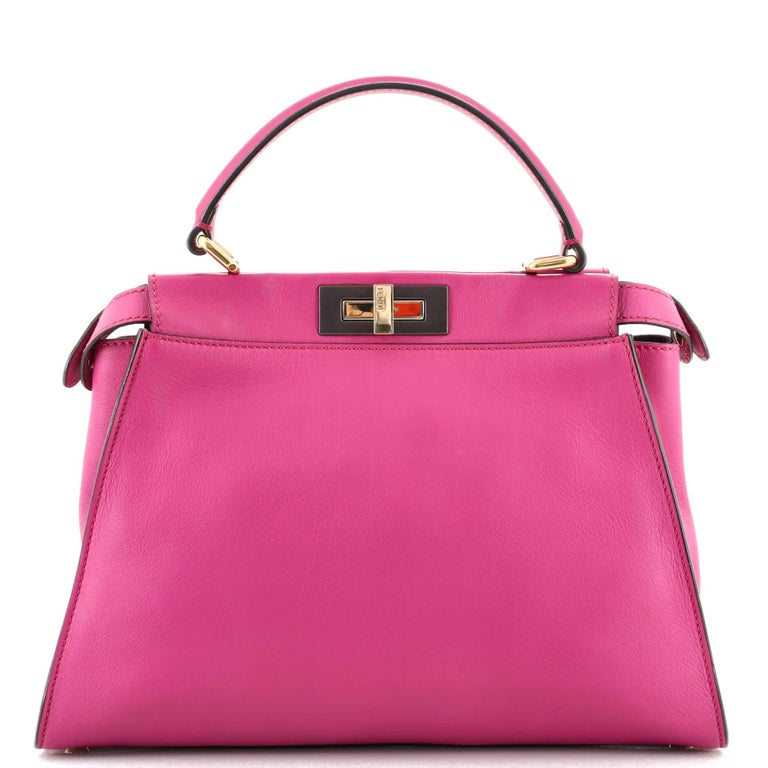 Fendi Peekaboo Bag Rigid Leather Regular at 1stDibs
