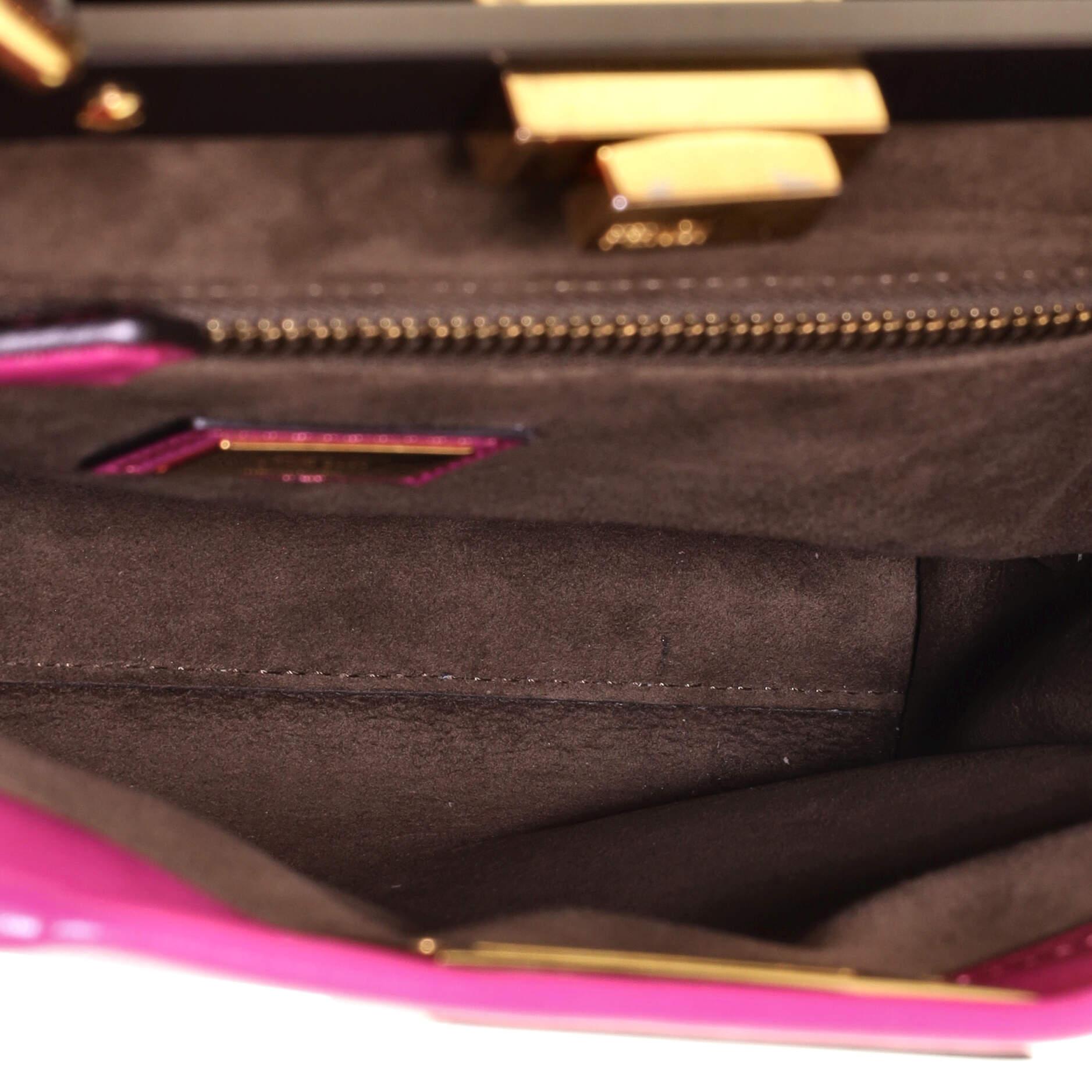 Women's or Men's Fendi Peekaboo Bag Rigid Leather Regular