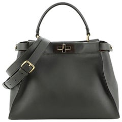 Fendi Peekaboo Bag Rigid Leather Regular