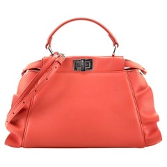Fendi Peekaboo Bag Ruffled Leather Mini
