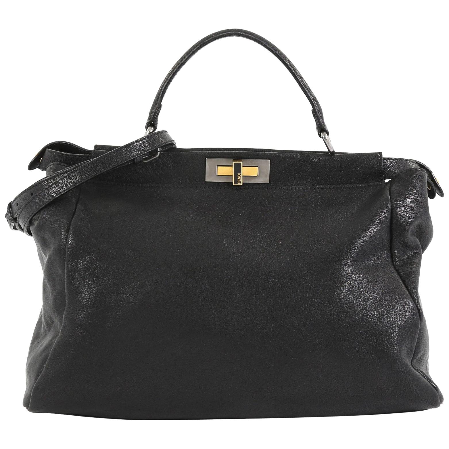 Fendi Peekaboo Bag Soft Leather Large at 1stDibs