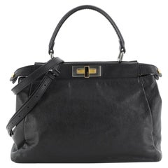 Fendi Peekaboo Bag Soft Leather Regular