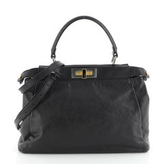 Fendi Peekaboo Bag Soft Leather Regular