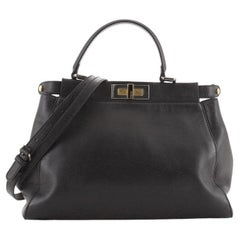 Fendi Peekaboo Tasche Weiches Leder Regular