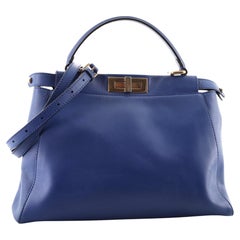 Fendi Peekaboo Tasche aus weichem Leder, normal