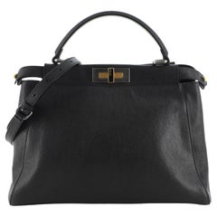 Fendi Peekaboo Tasche aus weichem Leder, normal