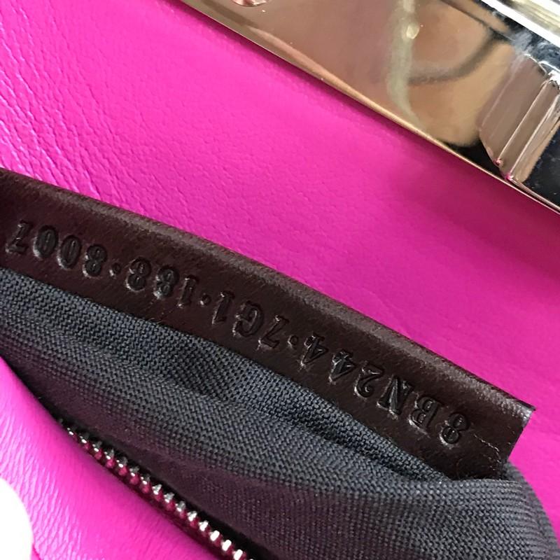 Fendi Peekaboo Bag Whipstitch Leather Mini In Good Condition In NY, NY