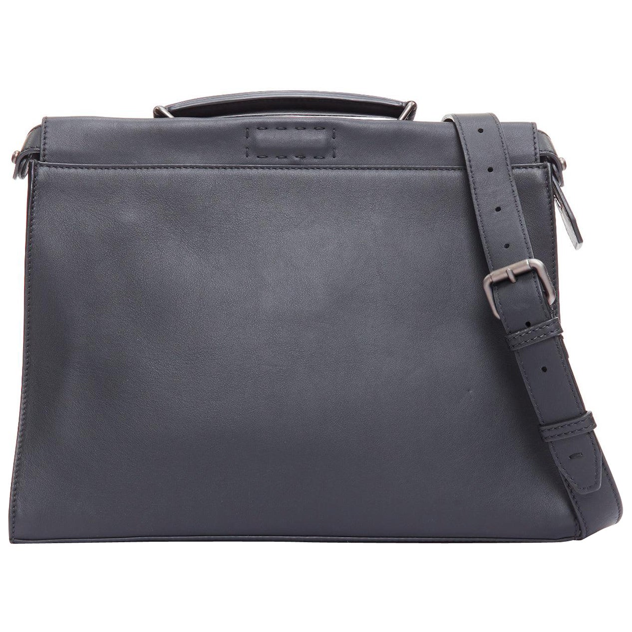 Cartera FENDI Peekaboo de piel negra con ojos de monstruo de insecto