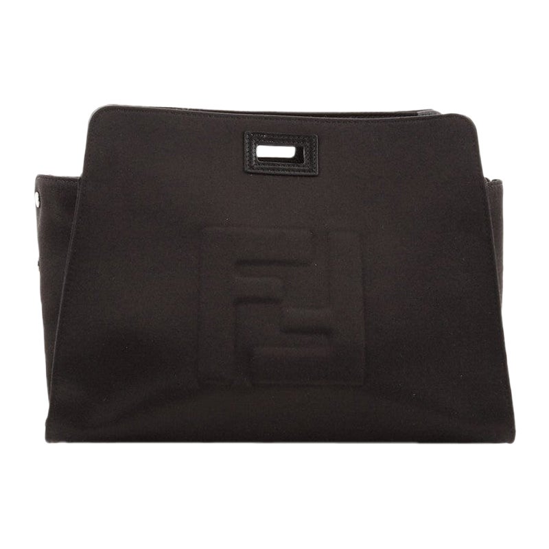 Fendi Peekaboo Defender Embossed Satin