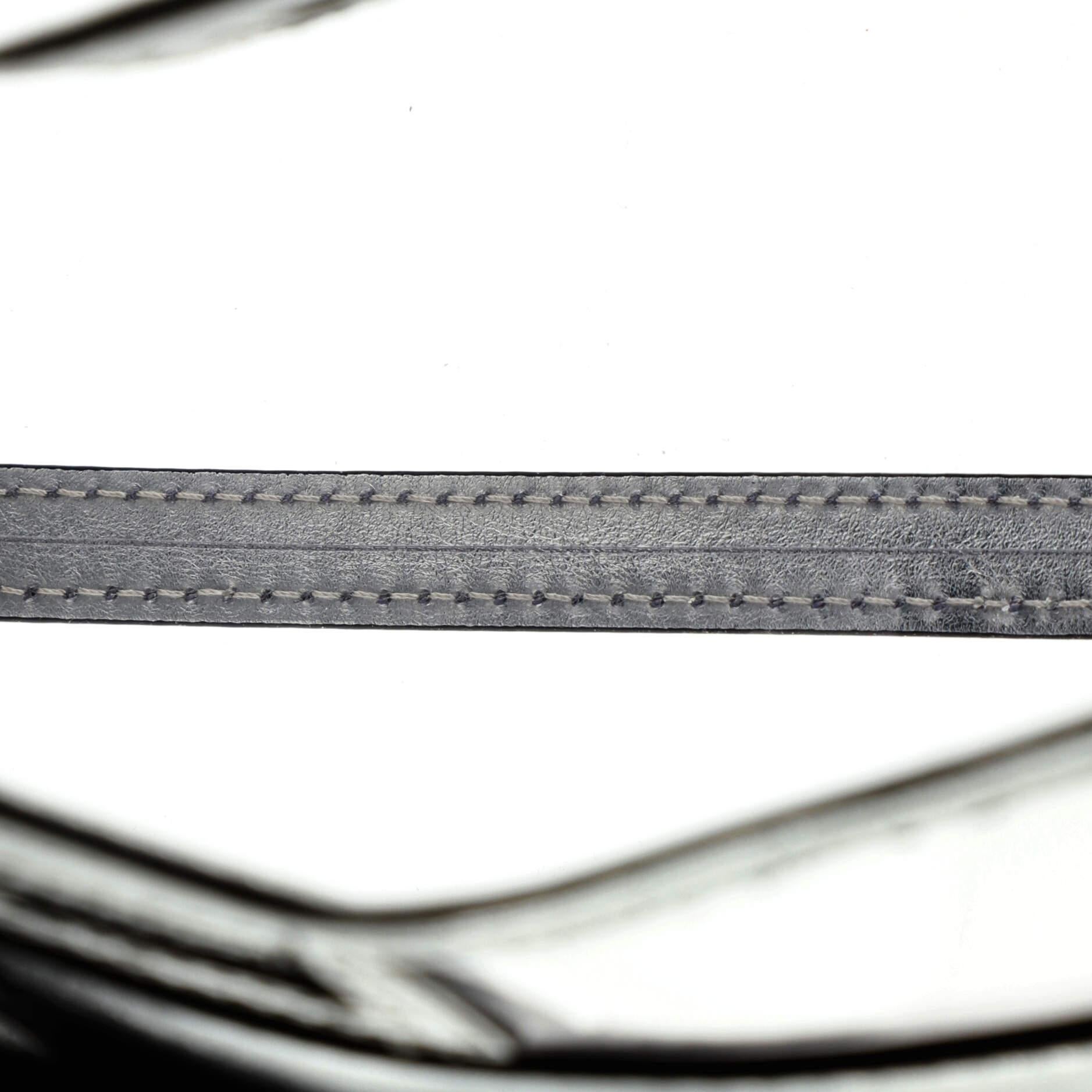 Gray Fendi Peekaboo Defender PVC with Leather Small