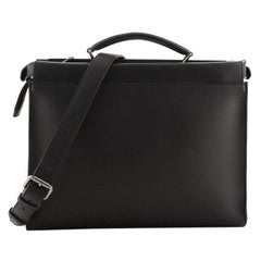 Fendi Peekaboo Fit Bag Leather with Zucca Embossed Leather Regular Fendi Peekaboo Fit Bag Leather with Zucca Embossed Leather Regular