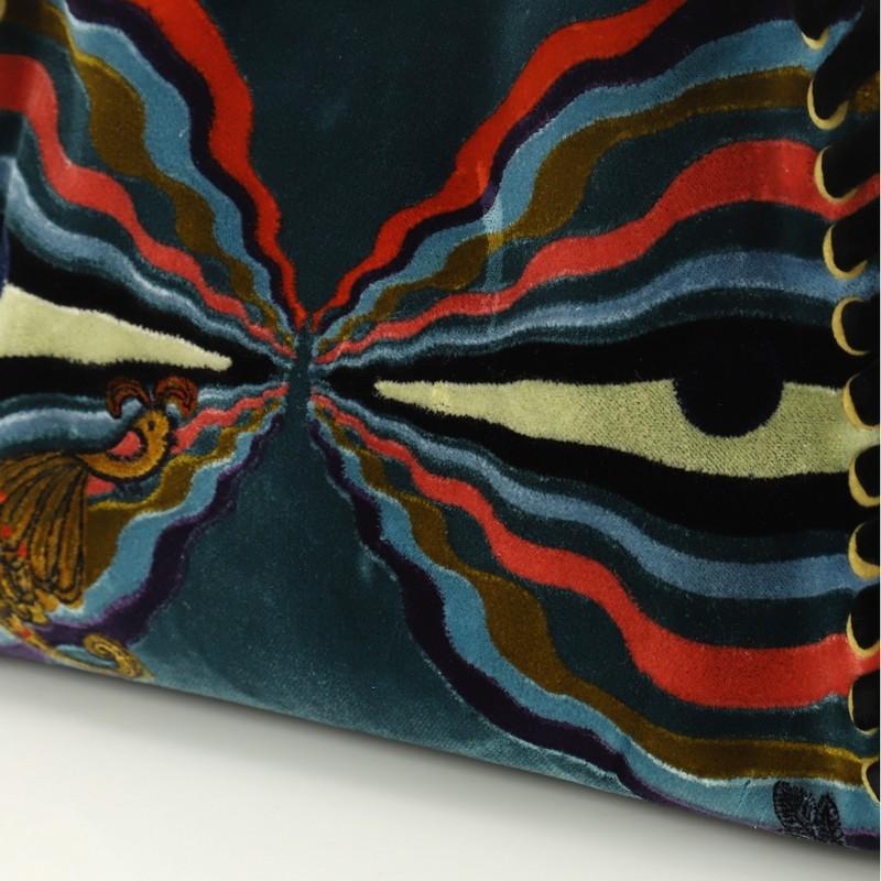 Fendi Peekaboo Handbag Embroidered Velvet Medium 2