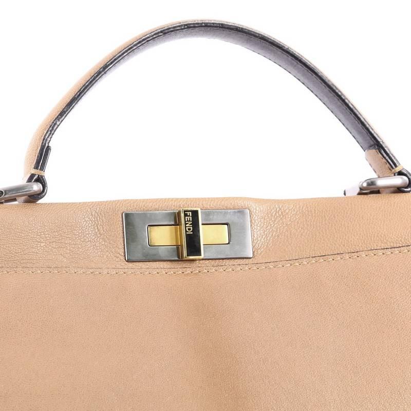 Fendi Peekaboo Handbag Leather Large 2