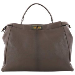Fendi Peekaboo Handbag Leather Large
