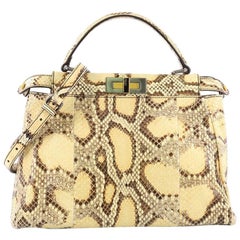 Fendi Peekaboo Handbag Python Regular