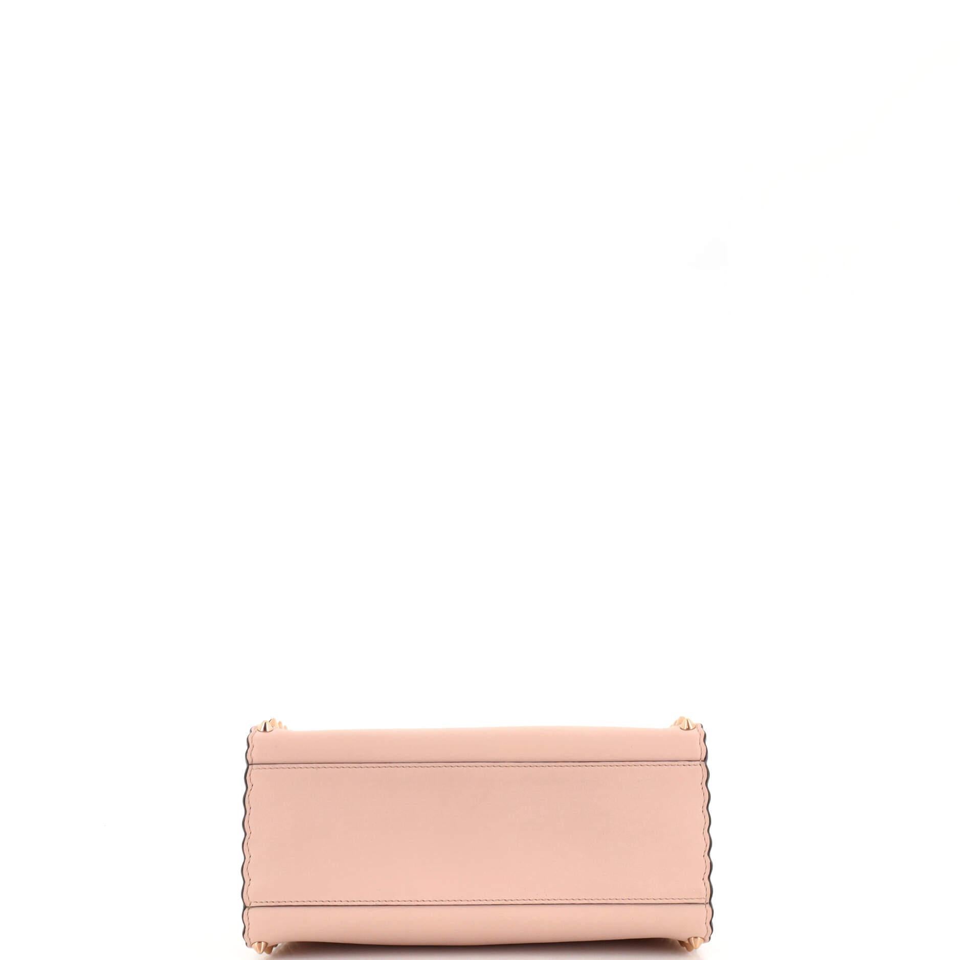 Women's or Men's Fendi Peekaboo Iconic Bag Scalloped Studded Calfskin Mini
