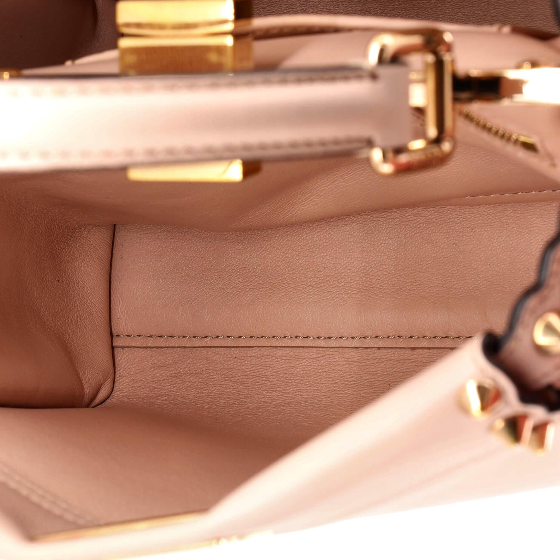 Fendi Peekaboo Iconic Bag Scalloped Studded Calfskin Mini 1