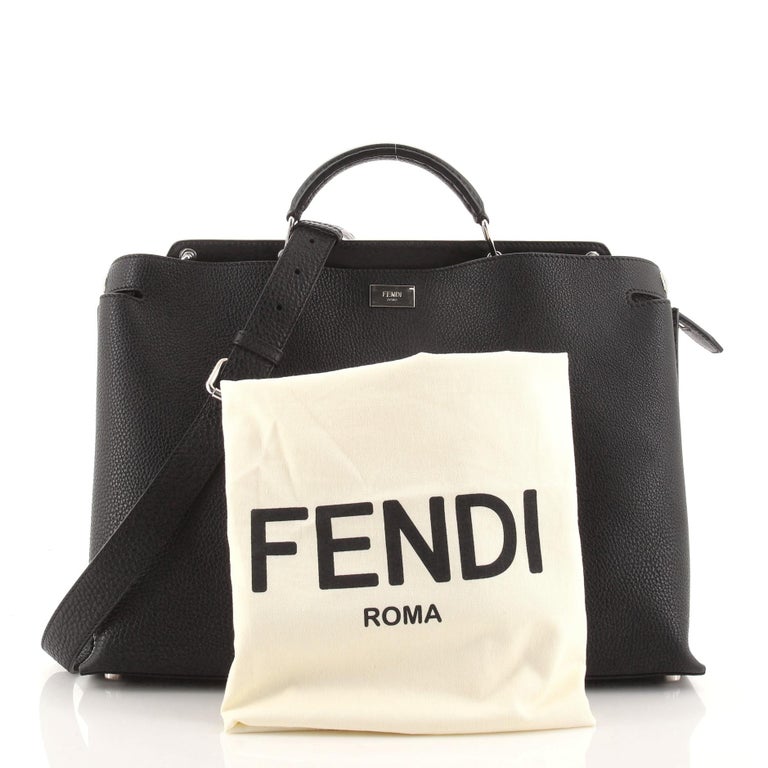 Fendi Peekaboo Iconic Essential Bag Leather Large at 1stDibs