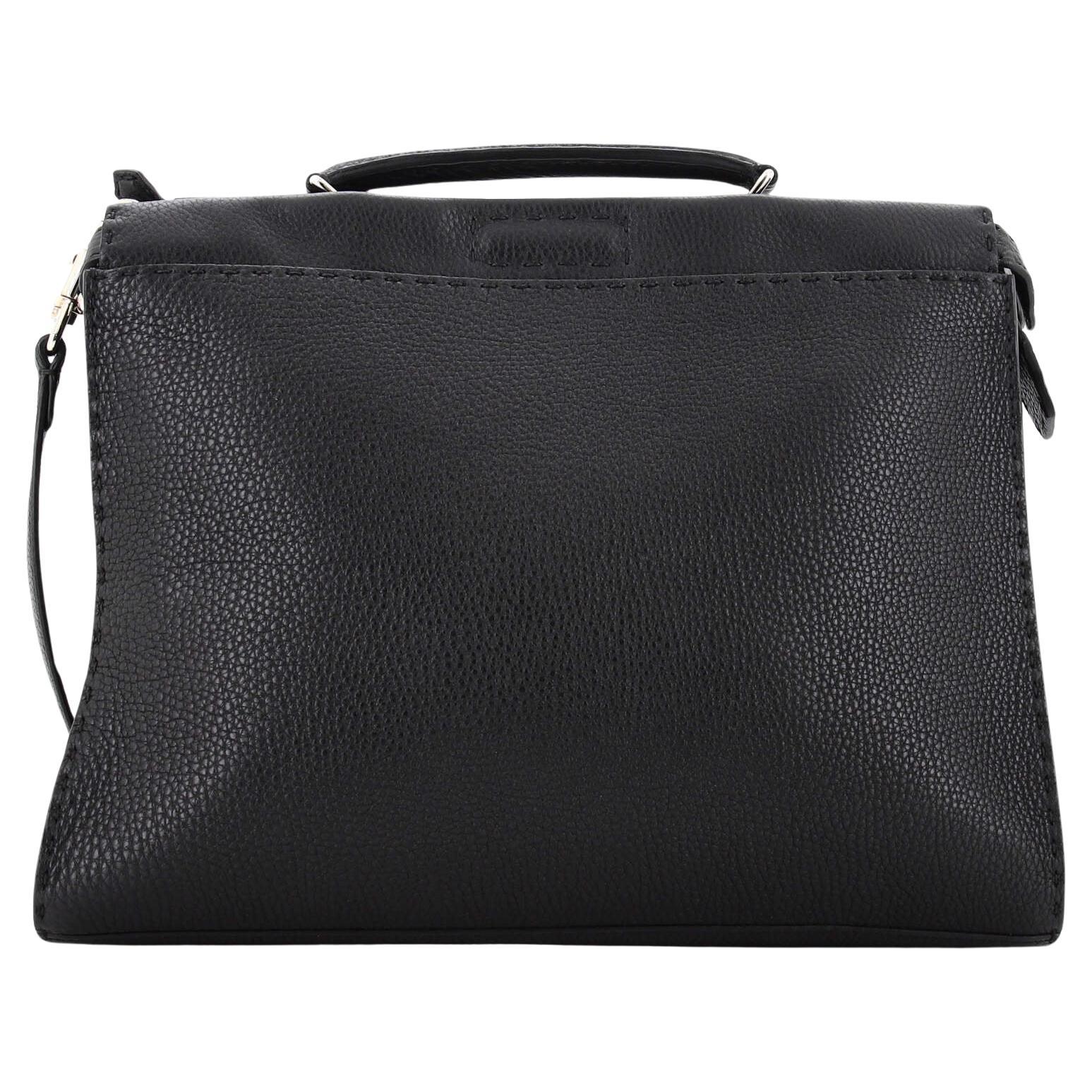 Fendi Selleria Peekaboo Fit Bag Leather Regular For Sale