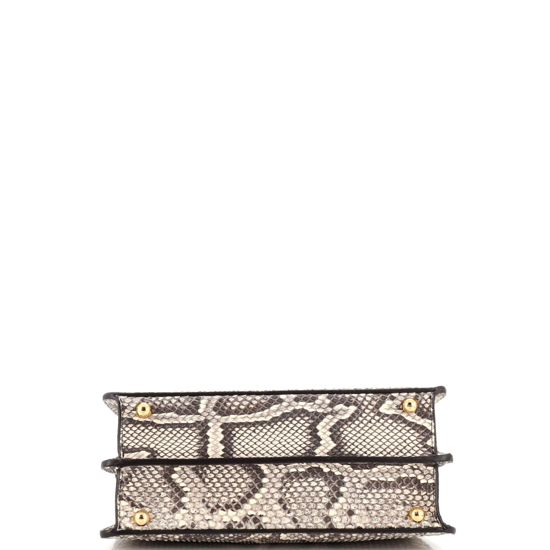 Women's Fendi Peekaboo ISeeU Bag Python Small