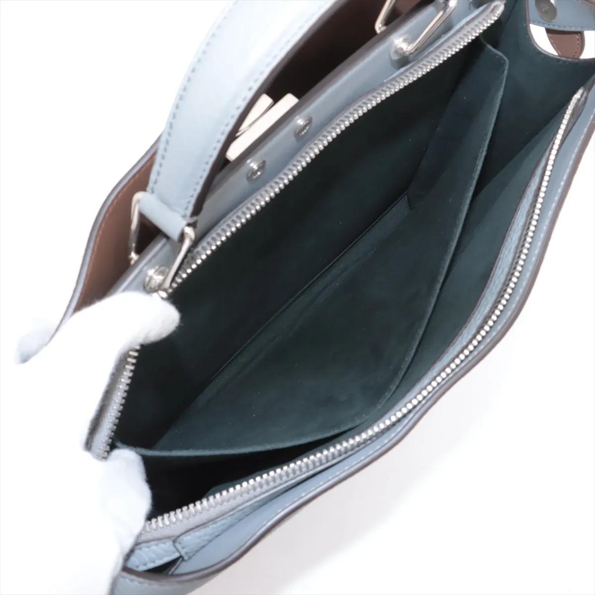 *Fendi Peekaboo ISeeU Medium Shoulder Bag Gray 6