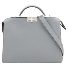 *Fendi Peekaboo ISeeU Medium Shoulder Bag Gray