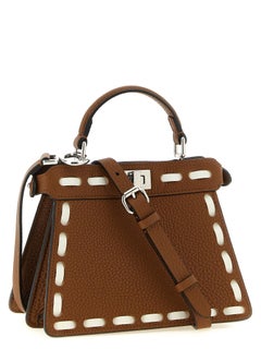 Fendi Peekaboo ISeeU Top Handle Bag — Brown